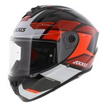 Axxis FF112D Draken S Sunray B5 Gloss black white red Helmet