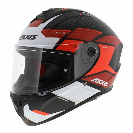 Axxis FF112D Draken S Sunray B5 Matt Fluor Red Helmet