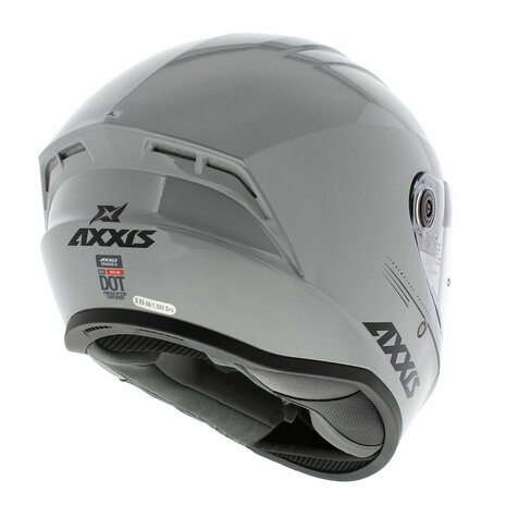 Axxis FF112D Draken S Solid V.2 A2 Gloss Gray Helmet