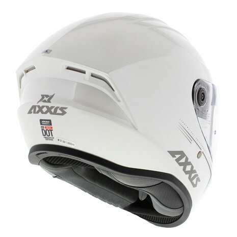 Axxis FF112D Draken S Solid V.2 A10 Gloss Pearl White Helmet