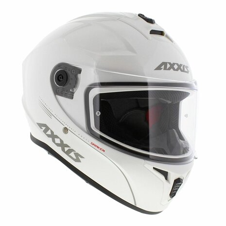 Axxis FF112D Draken S Solid V.2 A10 Gloss Pearl White Helmet