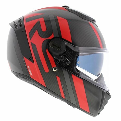 Shark Spartan RS carbon Shawn matt black silver