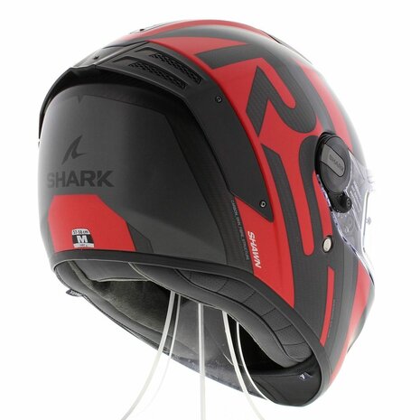 Shark Spartan RS carbon Shawn matt black silver