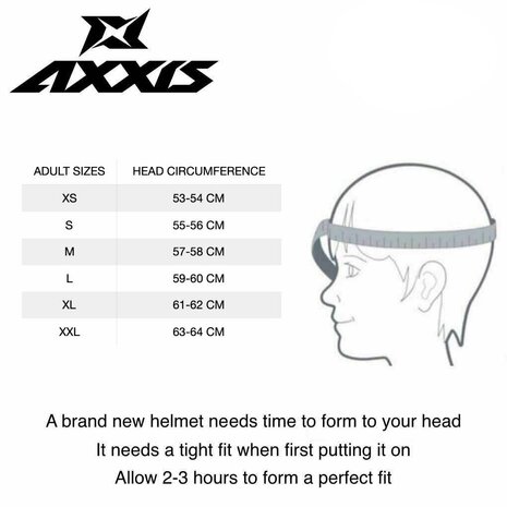 Axxis Draken helmet solid gloss titanium