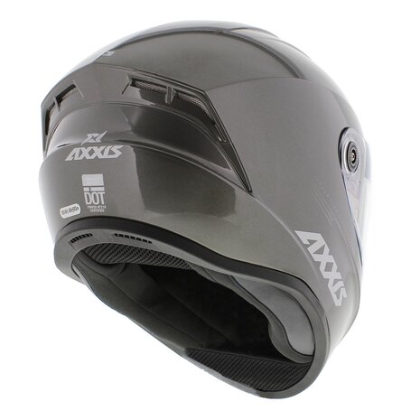 Axxis Draken helmet solid gloss titanium