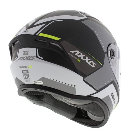 Axxis Draken S helmet Sonar B13 matt black grey yellow