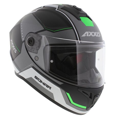 Axxis Draken S helmet Sonar B16 matt black grey green