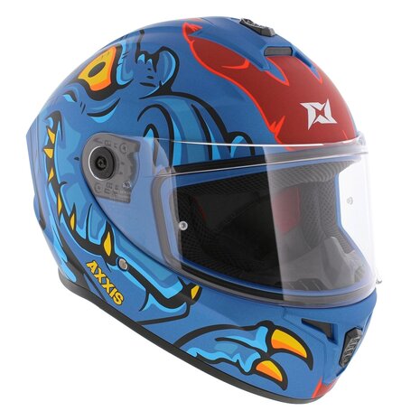 Axxis Draken S helmet Dinotoon C7 matt blue
