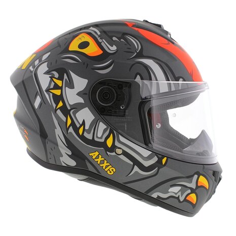 Axxis Draken S helmet Dinotoon B5 matt red grey