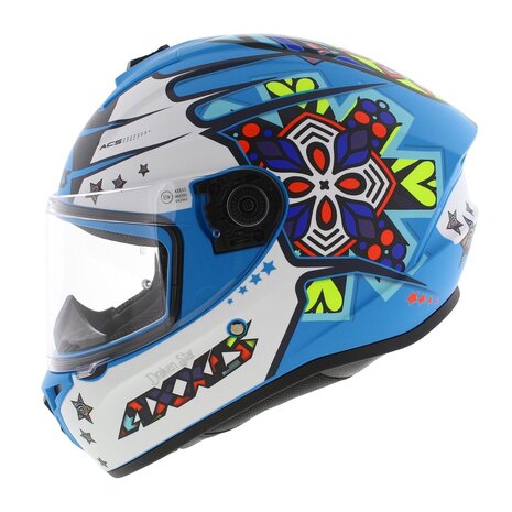 Axxis Draken S helmet Star C17 matt blue white