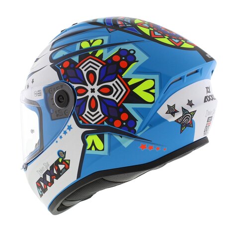 Axxis Draken S helmet Star C17 matt blue white