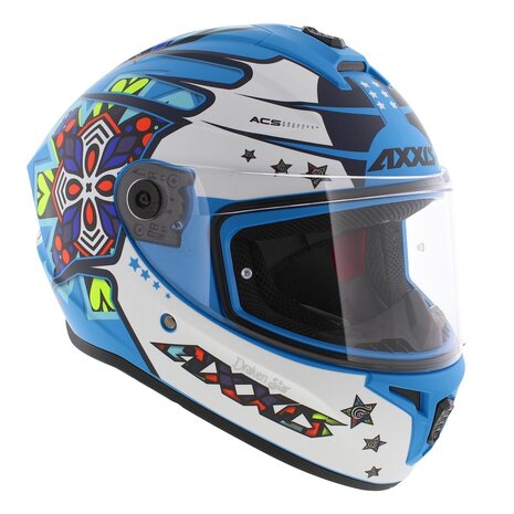 Axxis Draken S helmet Star C17 matt blue white