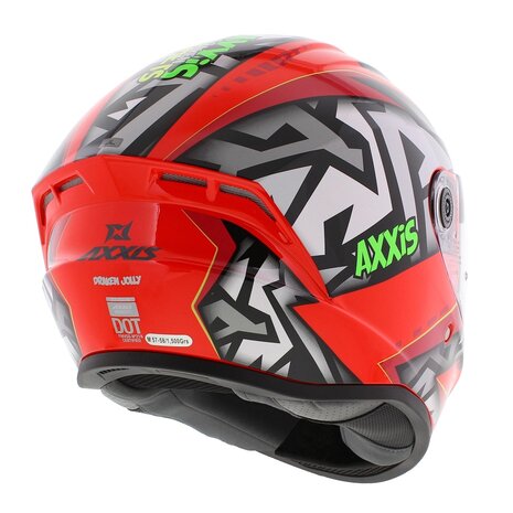 Axxis Draken S helmet C5 gloss red