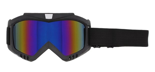 Aplus motorcross mx goggle black with clear, smoke, rainbow or silver lens options.