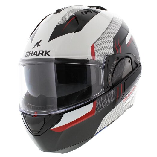 Shark EVO ES Flip Up Helmet Kryd White Black Red