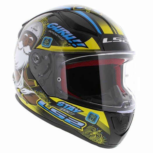 Ls2 sales yellow helmet