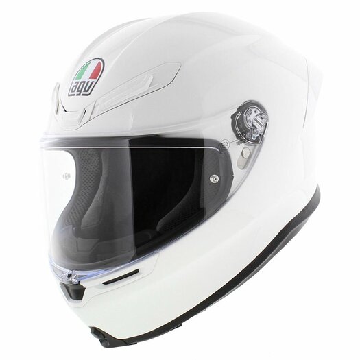 Agv black and white sales helmet