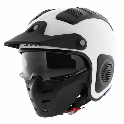 Shark X Drak helmet blank gloss white WHU Helmetdiscounter
