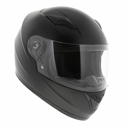 Black full face hot sale helmet