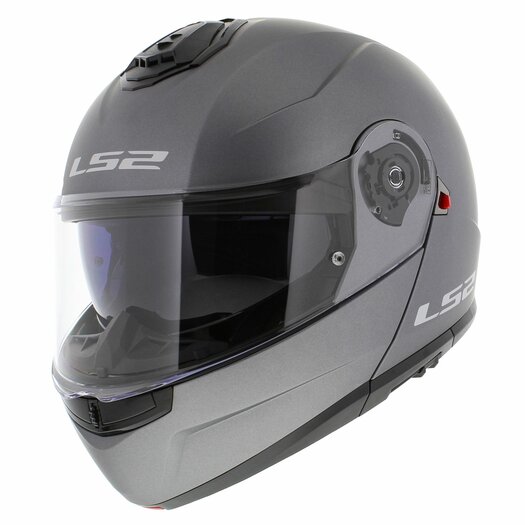 LS2 FF908 Strobe II helmet solid matt titanium Helmetdiscounter