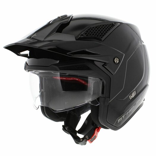 Casco MT Helmets District SV Solid A1 Negro Mate