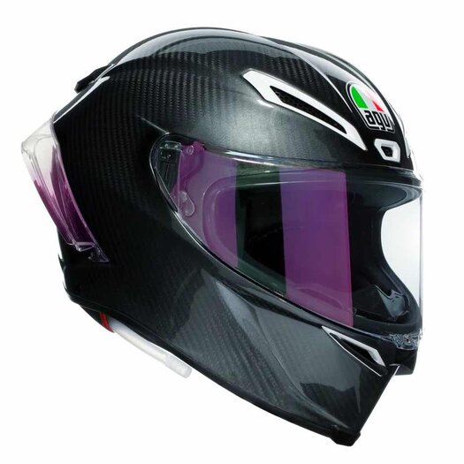 AGV Pista GP RR Helmet Ghiaccio Mono Black Silver Carbon