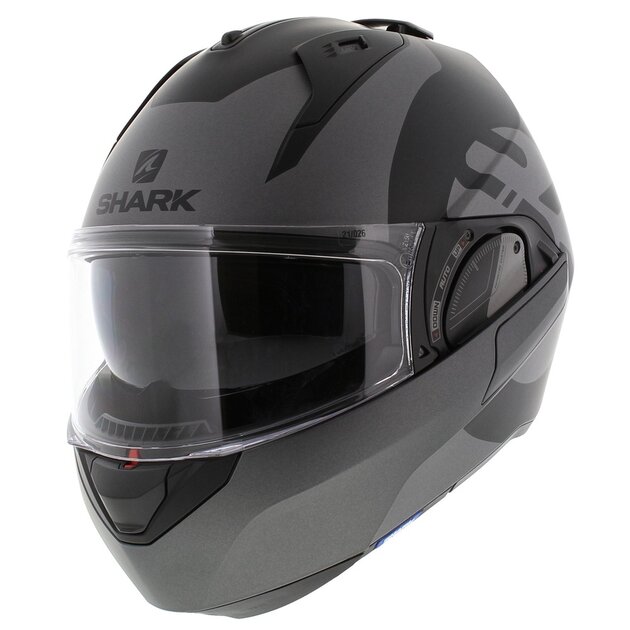 Shark Evo ES Kedje matt black anthracite flip up helmet
