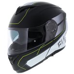 Vito Furio Modular Motorcycle Helmet - matt black white fluo yellow - Size S