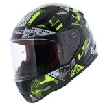 LS2 FF353 Rapid Mini Vignette gloss black hi-vision yellow - Kids M