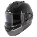Shark EVO ES Kryd Matt Black Silver - Size S - Flipback motorcycle helmet