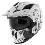 MT Streetfighter SV Darkness helmet gloss black white - Size S