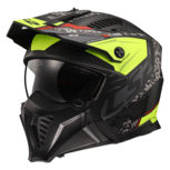 LS2 OF606 Drifter Devor matt black h-v yellow