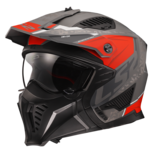 LS2 OF606 Drifter Devor matt silver titanium red