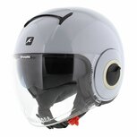 Shark Nano helmet blank gloss white silver W01 - Size XS
