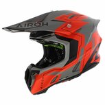 Airoh Twist 3.0 MX Helmet Dizzy matt grey fluo orange