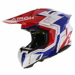 Airoh Twist 3.0 MX Helmet Dizzy gloss white red blue