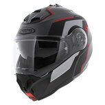 Caberg Duke Evo Move matt black grey red Modular Motorcycle Helmet - Size M