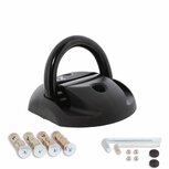 MKX-Lock floor -wall anchor hardened steel black for motorcycle / scooter / etc