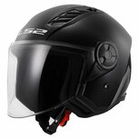LS2 OF616 Airflow II helmet solid gloss black