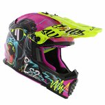LS2 MX437 Fast EVO II mini Gorilla gloss purple children MX motorcycle helmet