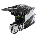 Airoh Twist 3.0 MX Helmet Thunder gloss black white