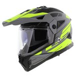 LS2 MX702 Pioneer II adventure helmet Namib matt grey hv yellow