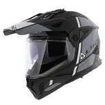 LS2 MX702 Pioneer II adventure helmet Hill matt black white