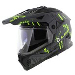 LS2 MX702 Pioneer II adventure helmet Crazy matt grey black yellow