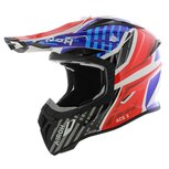 Airoh Aviator Ace 2 MX Helmet Proud - gloss black red blue - Size S