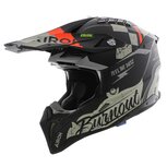 Airoh MX Helmet Aviator 3 AMS&sup2; Burnout matt black grey red
