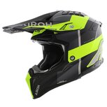 Airoh MX Helmet Aviator 3 AMS&sup2; Monarch matt grey black fluo yellow