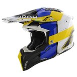 Airoh MX Helmet Aviator 3 AMS&sup2; Monarch gloss blue white yellow