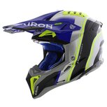Airoh MX Helmet Aviator 3 AMS&sup2; Hima gloss blue grey black