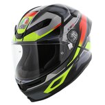 AGV K6 S Erazer motorcycle helmet black red fluo yellow